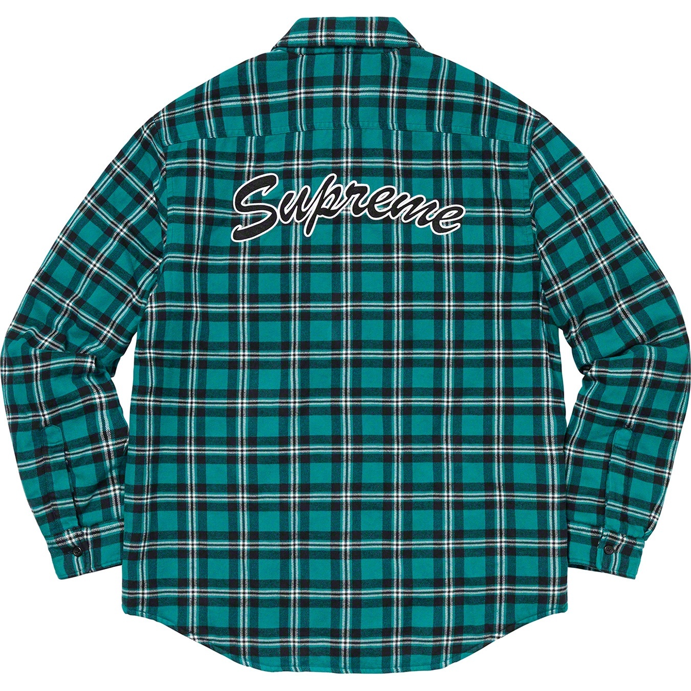Arc Logo Quilted Flannel Shirt view 3